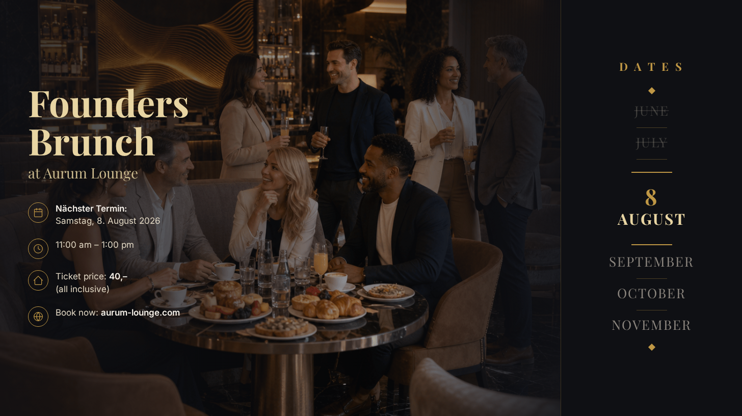 Founders Brunch at Aurum Lounge