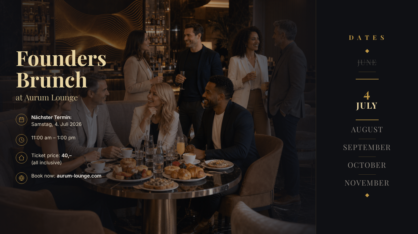 Founders Brunch at Aurum Lounge