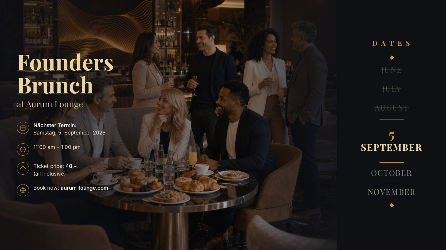 Founders Brunch at Aurum Lounge