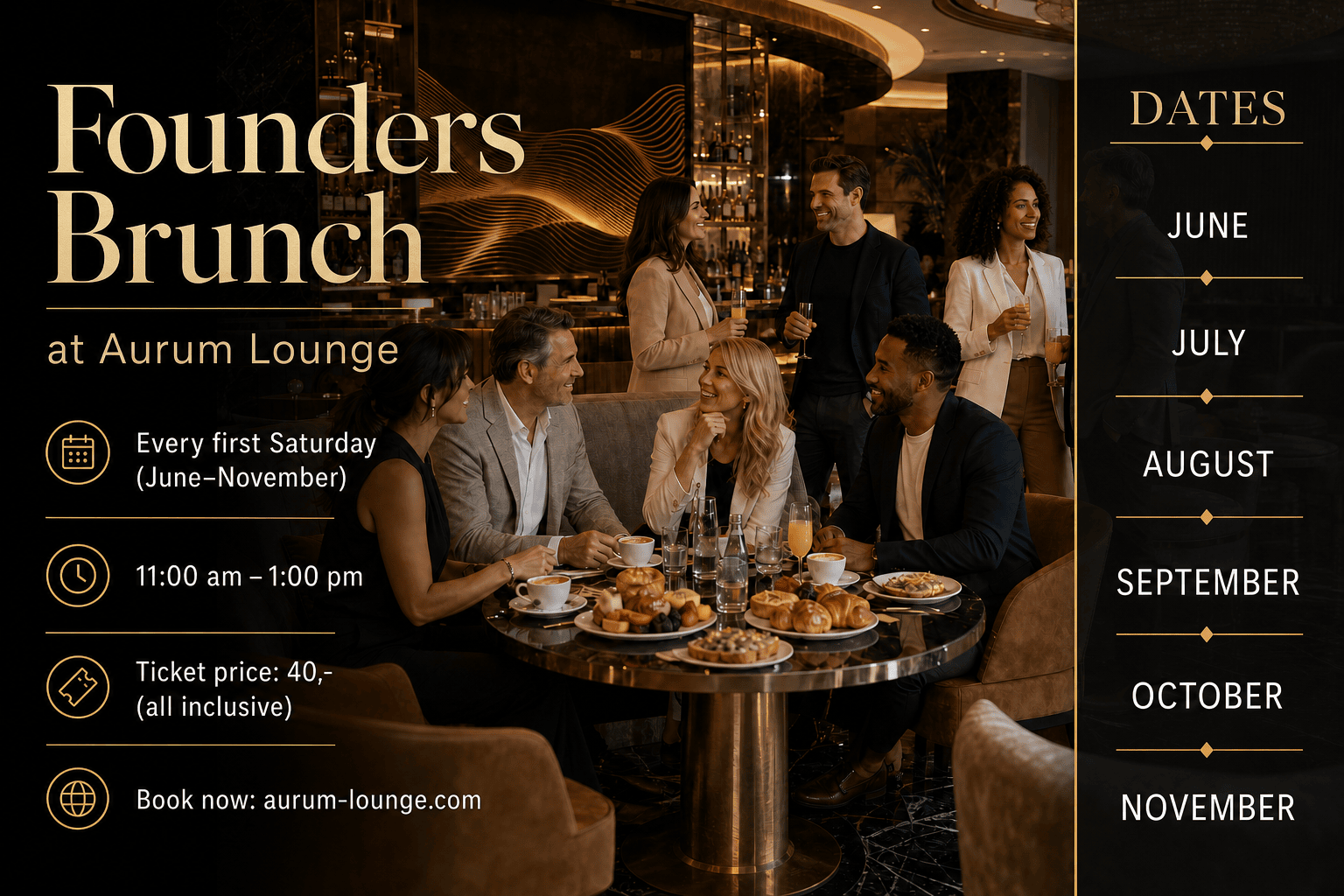 Founders Brunch at Aurum Lounge