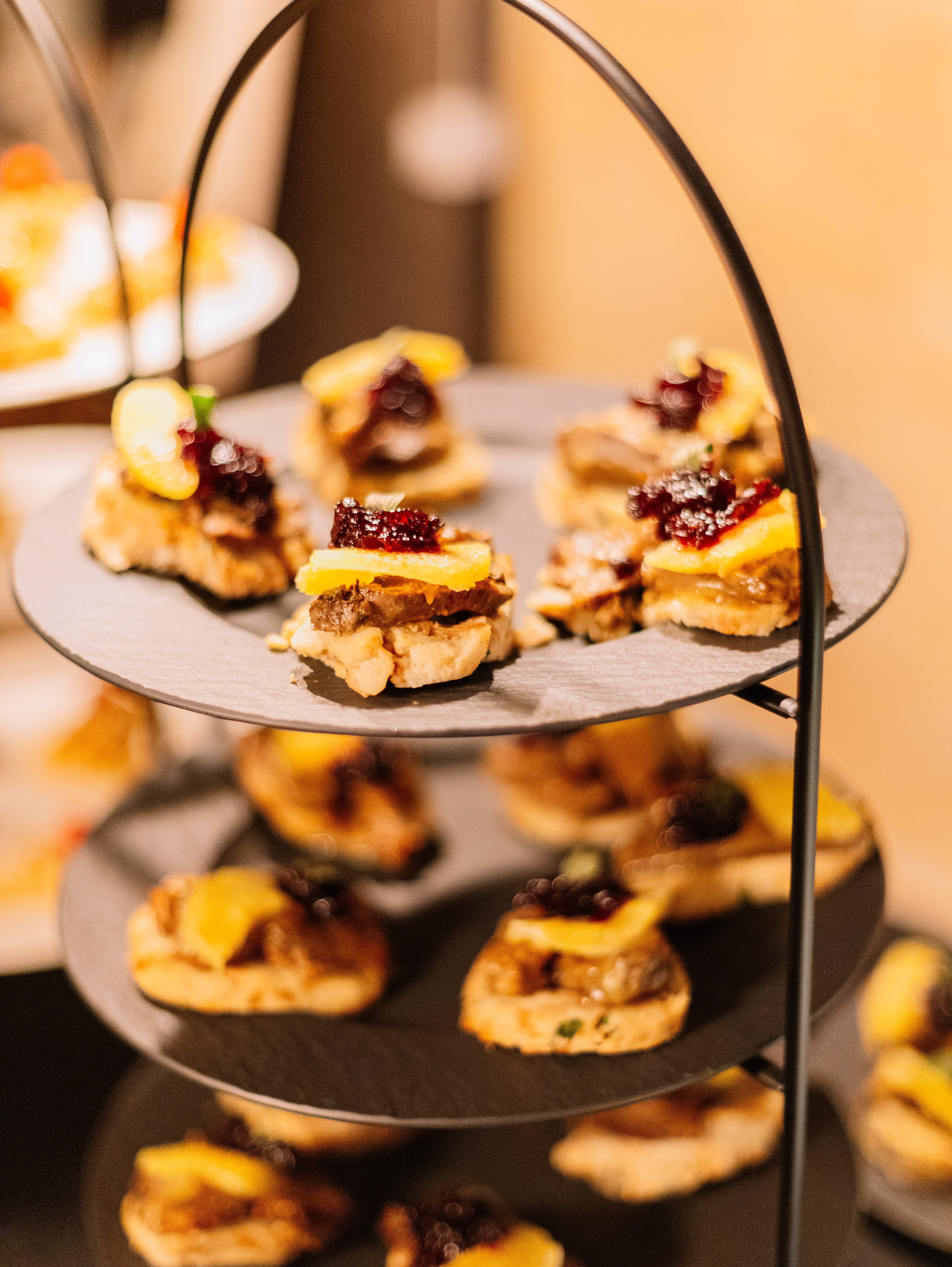 Deviled eggs gourmet appetizers at Aurum Lounge Port Andratx
