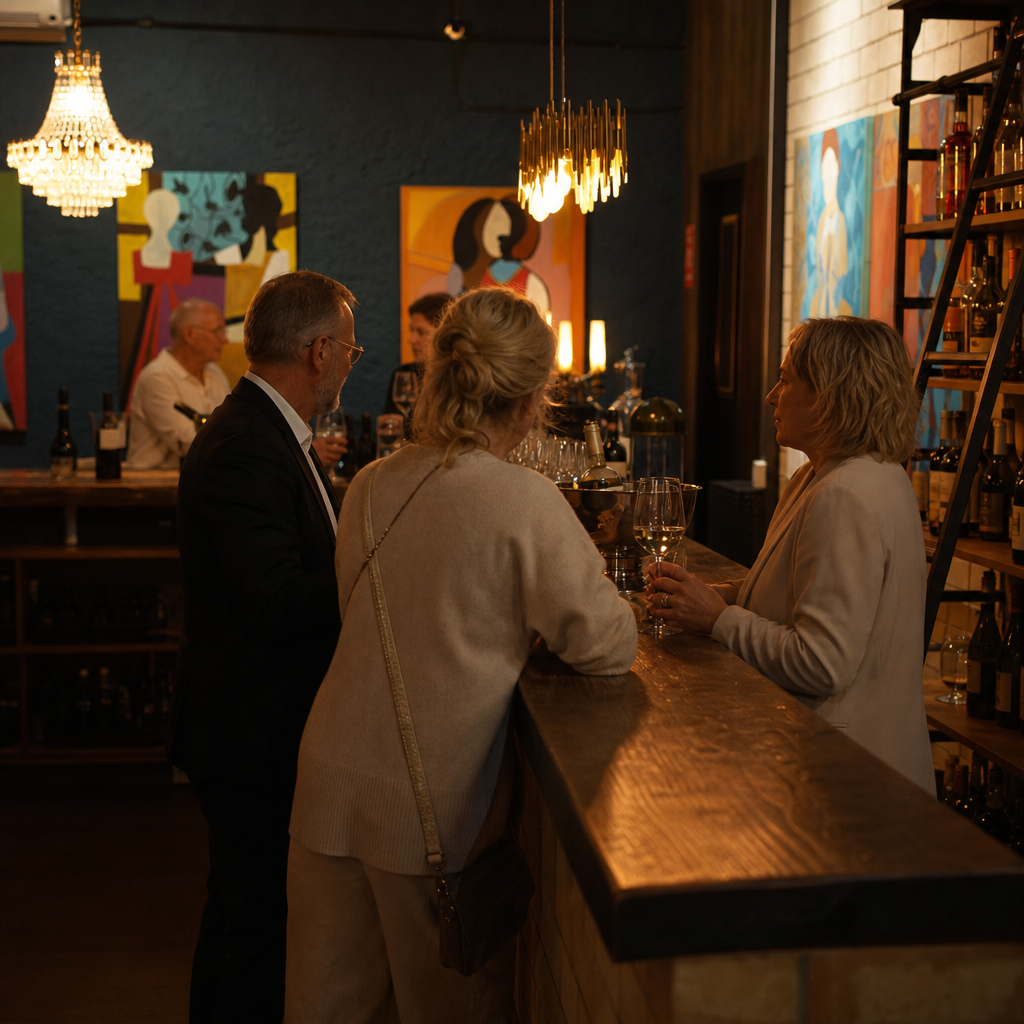 Bar atmosphere at Aurum Lounge
