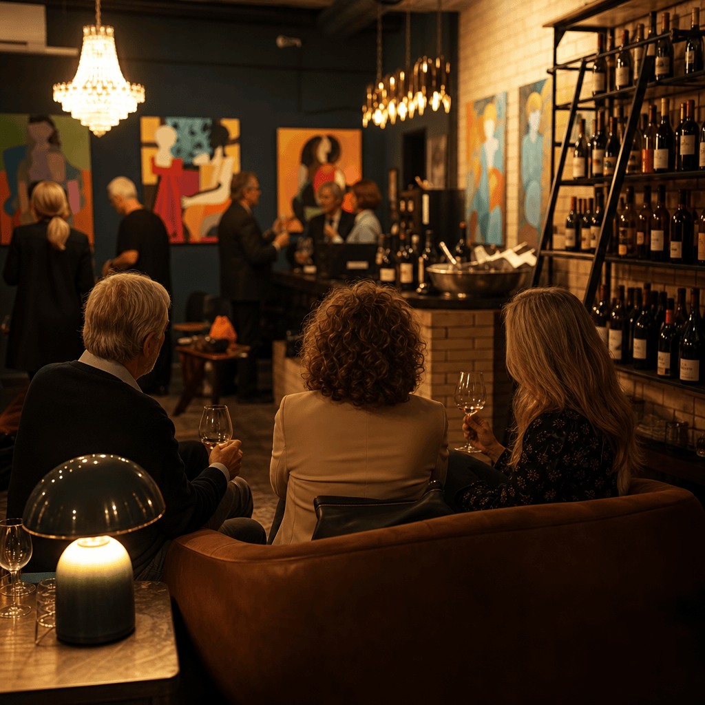 Lounge conversation at Aurum Lounge