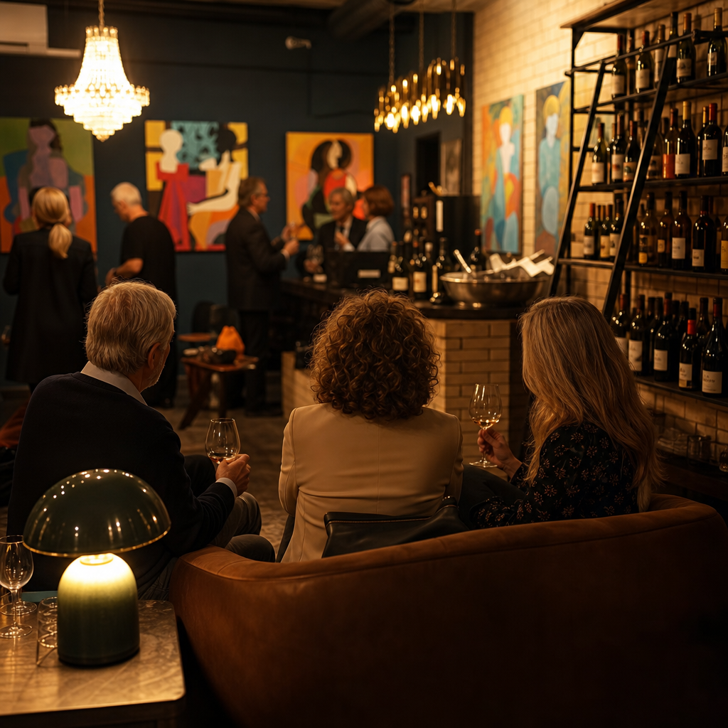 Lounge conversation at Aurum Lounge