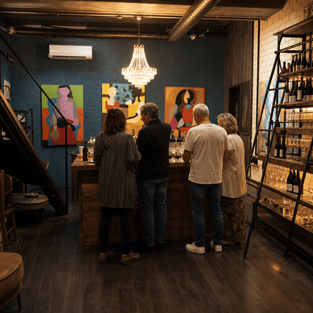 Wine tasting moment at Aurum Lounge
