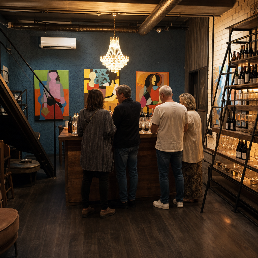 Wine tasting moment at Aurum Lounge